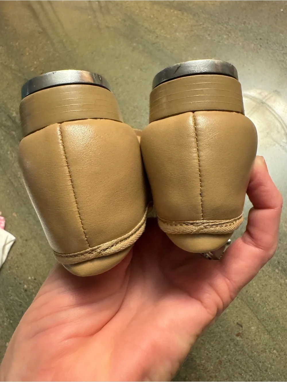 EUC Size 11 Capezio Tan Tap shoes